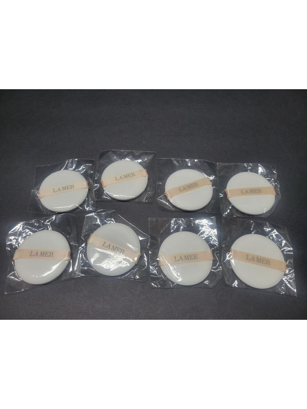 8Pc La Mer Powder Puffs Puff 2" Diameter SEALED